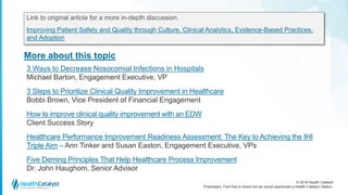 Improving Patient Safety and Quality Through Culture, Clinical ...