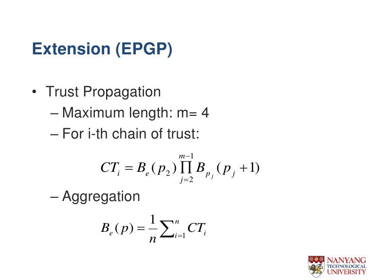 Improving Pgp Web Of Trust Through The Expansion Of Trusted Neighborh