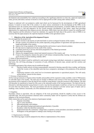 Improving poverty alleviation programmes in nigeria through small and ...