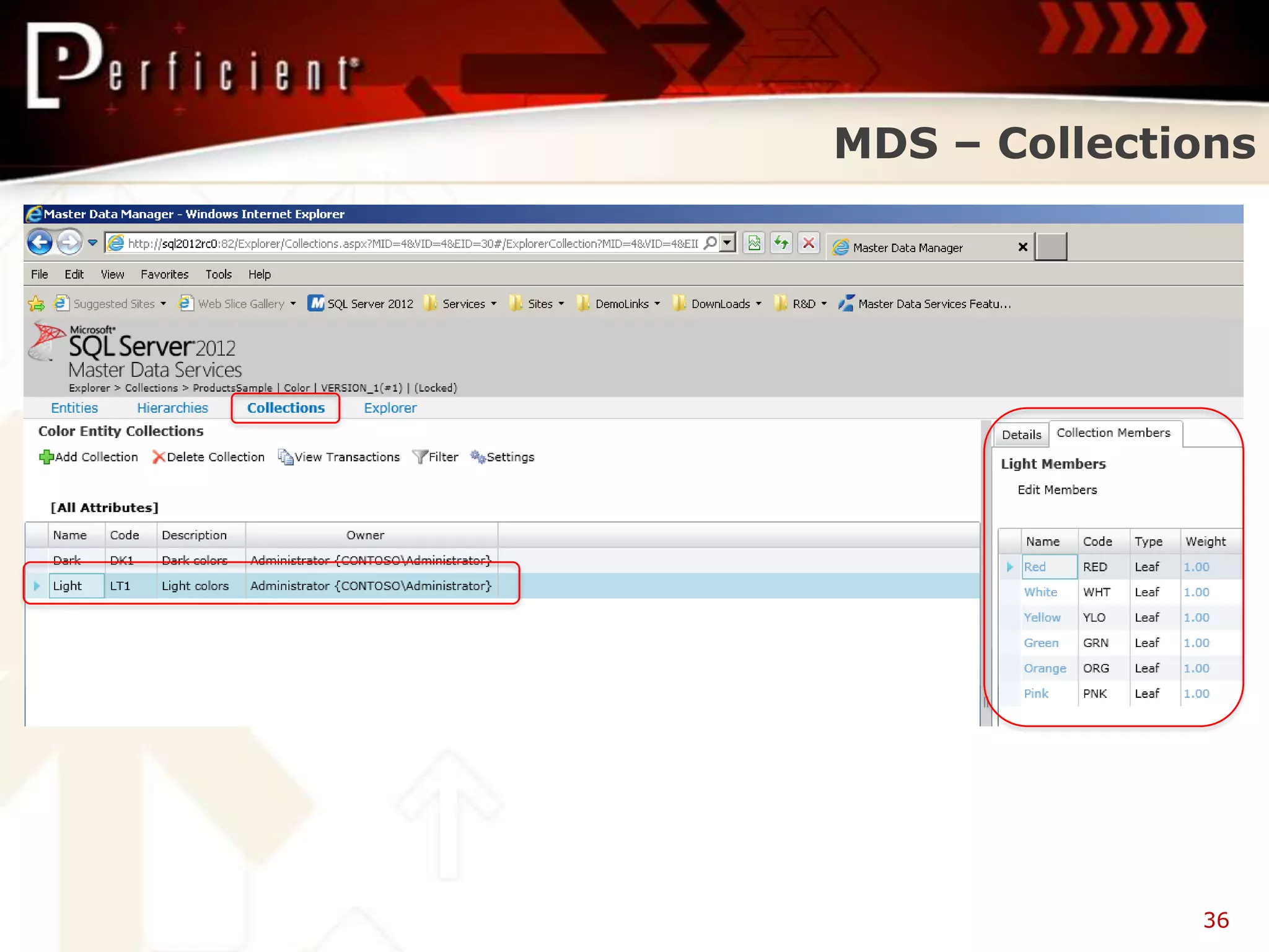 MDS – Collections




              36
 