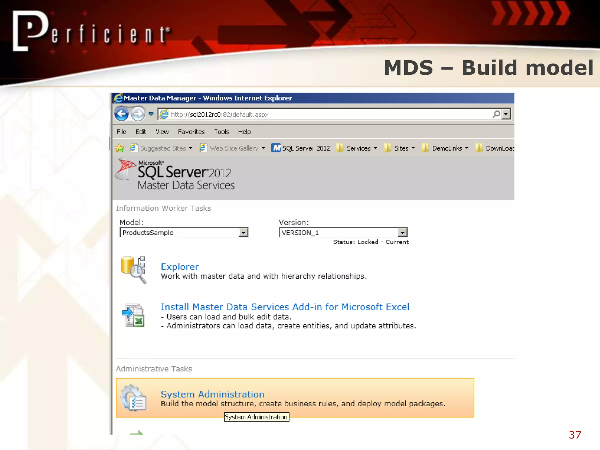MDS – Build model




              37
 