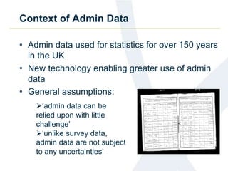 Improving quality of admin data | PPTX