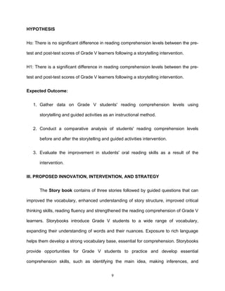 IMPROVING READING COMPREHENSION THROUGH STORY TELLING AND GUIDED ...