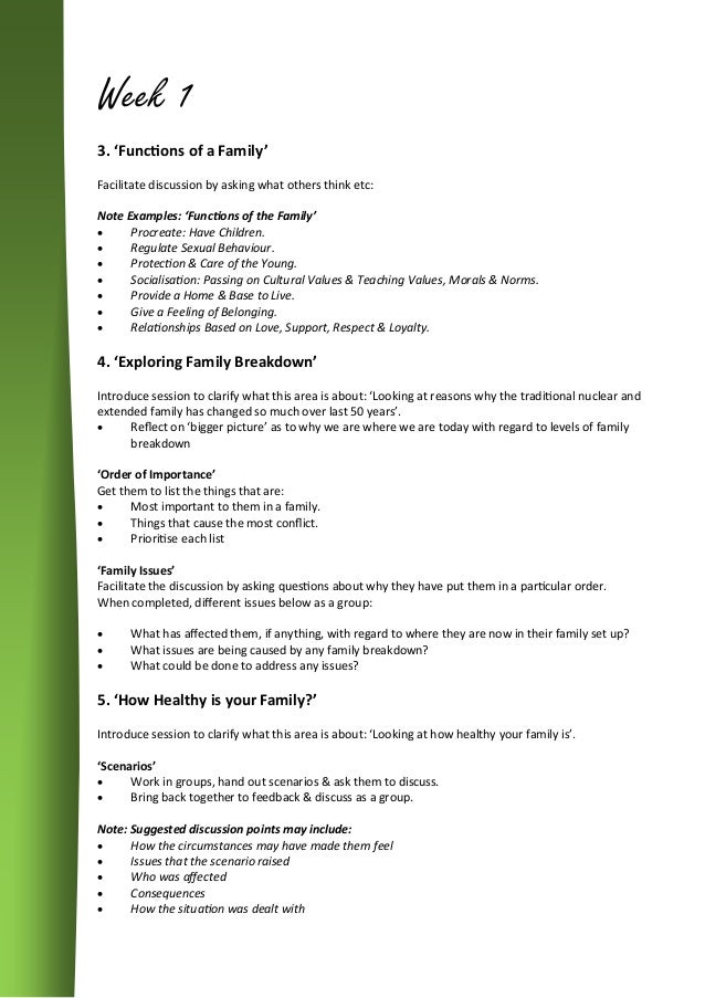 Improving Relationships Between Family Members Supporting Families,…