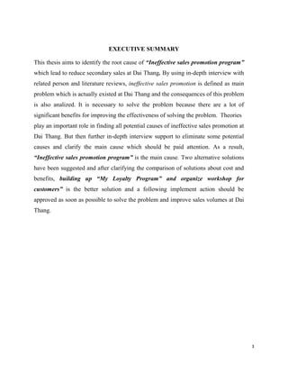 Improving sales promotion program - a case of Dai Thang Company in Vung Tau - Viet Nam.pdf