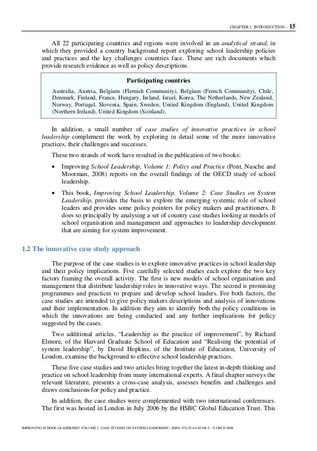 Leadership case studies for high school students