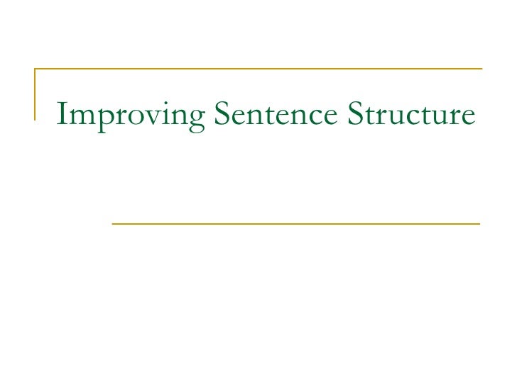 improving-sentence-structure