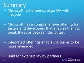 Other BenefitsVM Labs can be used for:Demos for customersMaintaining snapshots of old versionsProduction hot-fixes Tech writer access for screenshotsTesting CI builds using GUI automationLoad testing