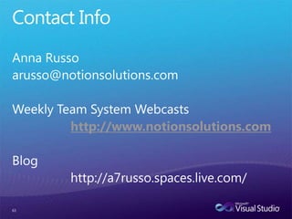 Step 7:  Working Smart