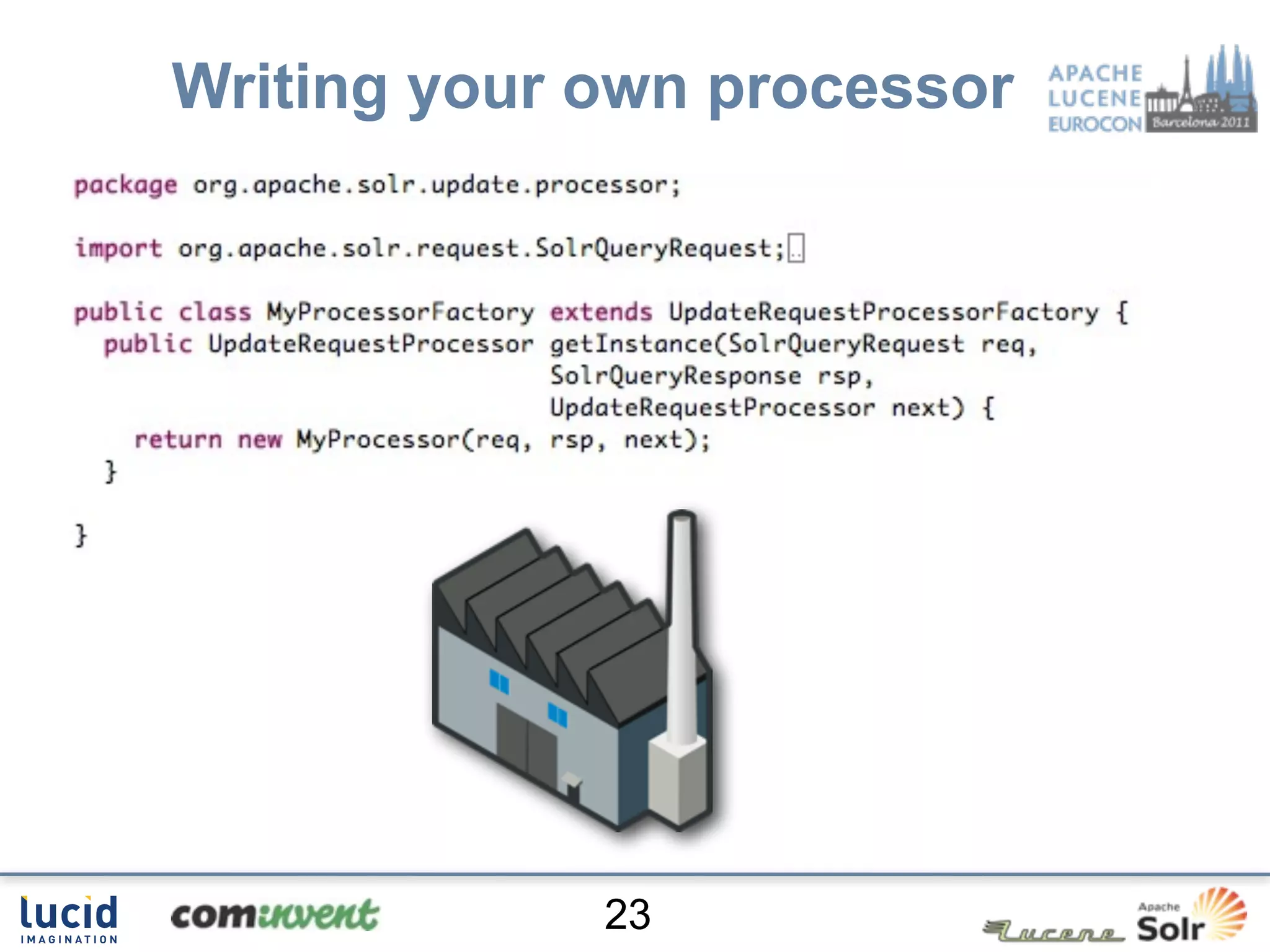 Writing your own processor




             23
 