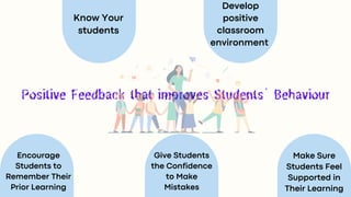 Improving Students' Behaviour Through Postive Feedback and ...