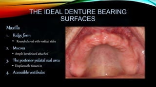 Improving the complete denture  foundation