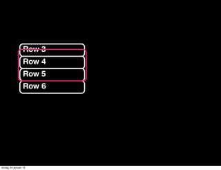 Row 3
Row 4
Row 5
Row 6
lördag 24 januari 15
 