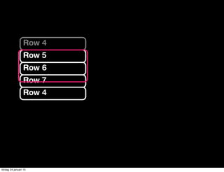 Row 4
Row 5
Row 6
Row 7
Row 4
lördag 24 januari 15
 