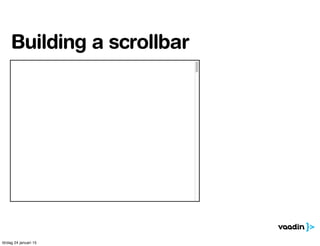 Building a scrollbar
lördag 24 januari 15
 