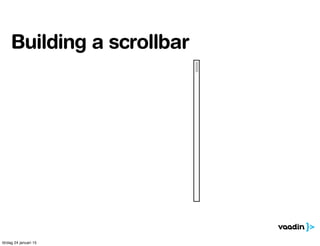Building a scrollbar
lördag 24 januari 15
 