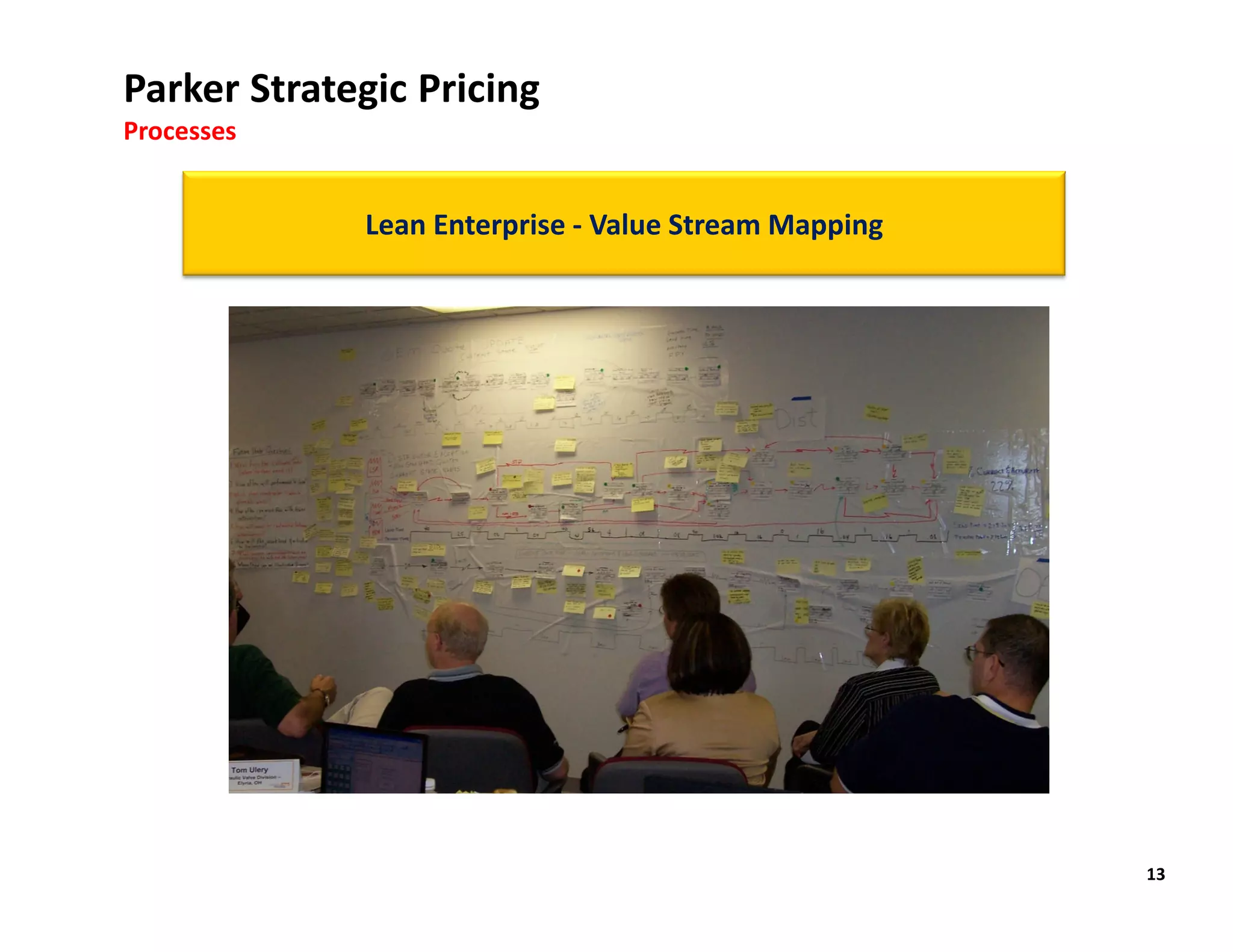 Parker Strategic Pricing
Processes


             Lean Enterprise - Value Stream Mapping




                                                      13
 