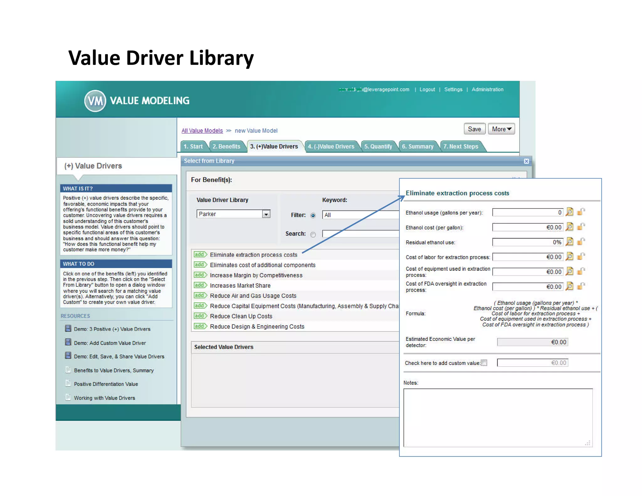 Value Driver Library
 