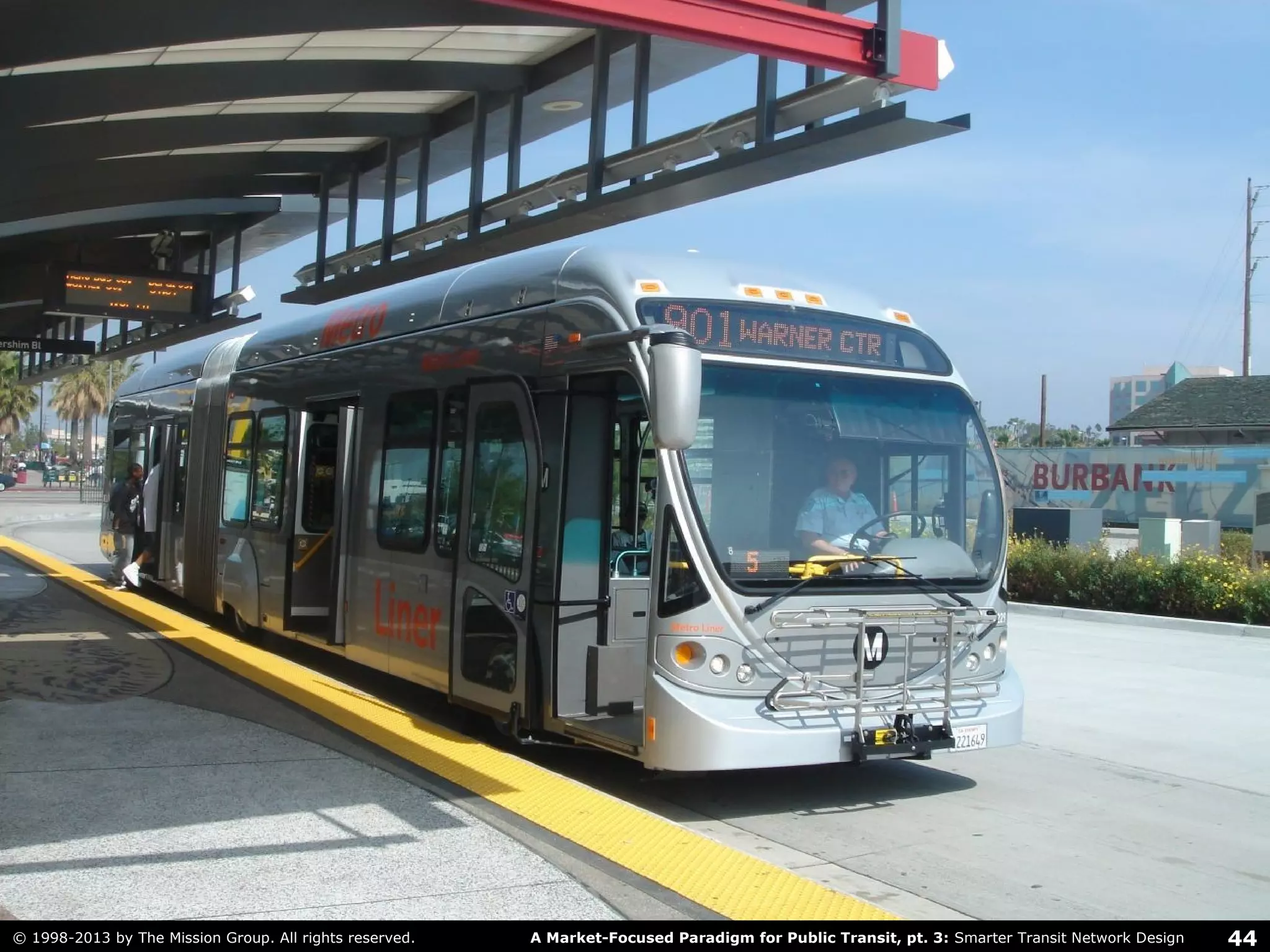 44A Market-Focused Paradigm for Public Transit, pt. 3: Smarter Transit Network Design© 1998-2013 by The Mission Group. All rights reserved.
 