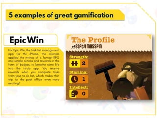 Improving User Engagement through Gamification
