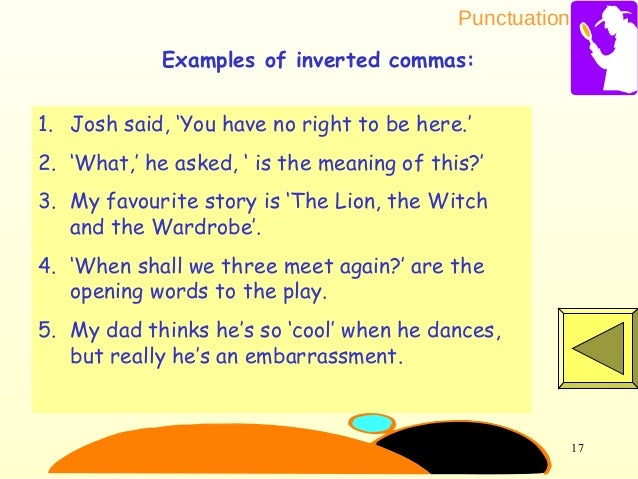 Inverted commas and their uses