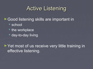 Improving your listening skills | PPT