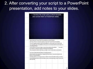 This is how you convert to Powerpoint.