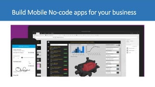 Build Mobile No-code apps for your business
 