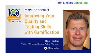 benlinders.com - @BenLinders 1
Ben Linders Consulting
Ben Linders
 