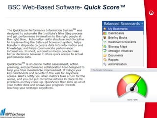 BSC Web-Based Software- Quick Score™
 