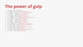 The power of gulp
 