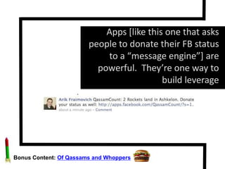 The woman next to mewants to know. She’s a community manager for a tech company with 1000 techy customers.