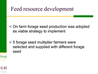 Small ruminant value chain development case of Goma PLW