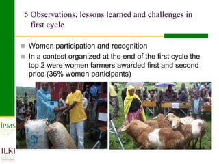 Small ruminant value chain development case of Goma PLW