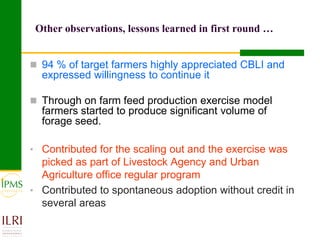 Small ruminant value chain development case of Goma PLW
