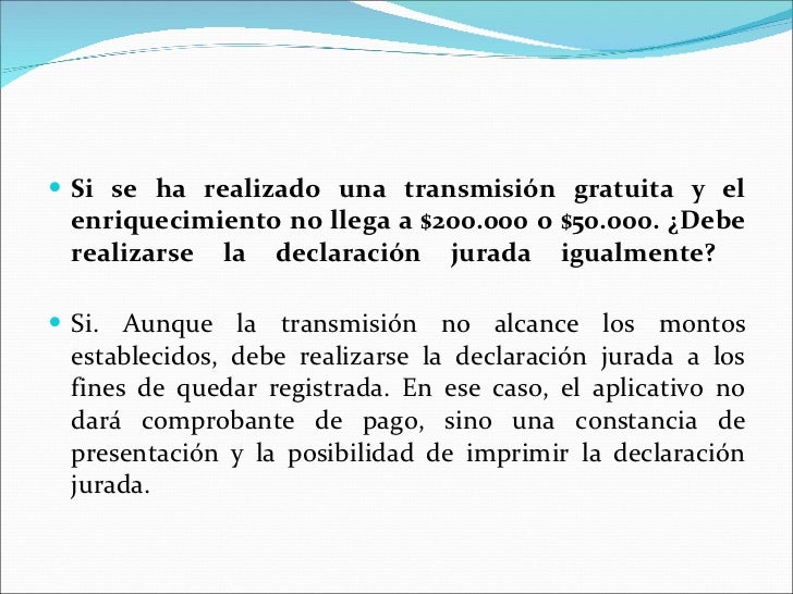 Impuesto A La Trasmision Gratuita De Bienes Xp