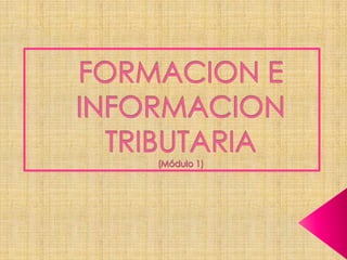 FORMACION E INFORMACION TRIBUTARIA(Módulo 1) 