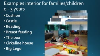 Examples interior for families/children
0 - 3 years
 