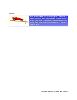 Example




          Disediakan oleh SHAIFUL ZAMRI, JKM, POLIMAS
 