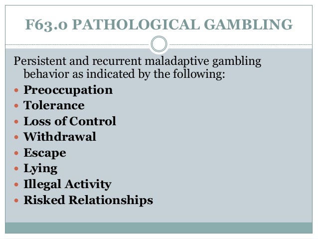 Gambling disorder dopamine