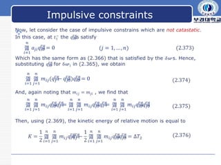LOGO
    Impulsive constraints

 