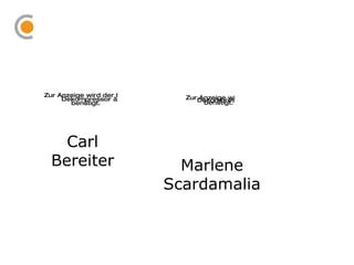 Carl Bereiter Marlene Scardamalia 