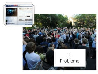 Erfahrungen, Tipps 
und Prognosen 
III. 
Probleme 
Philippe Wamp!er 
 