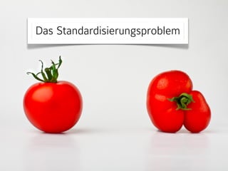 Das Standardisierungsproblem 
 