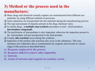 Impurities and their limit test | PPT