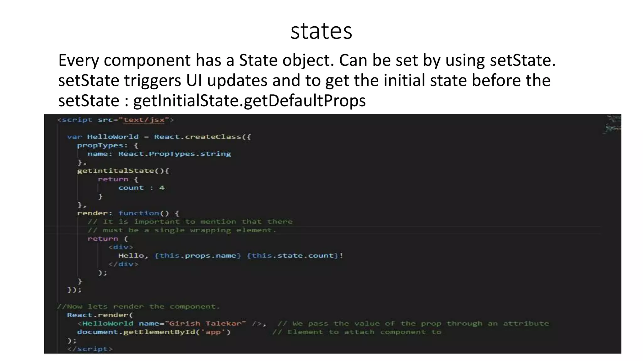 Getting started with react & redux | PPT