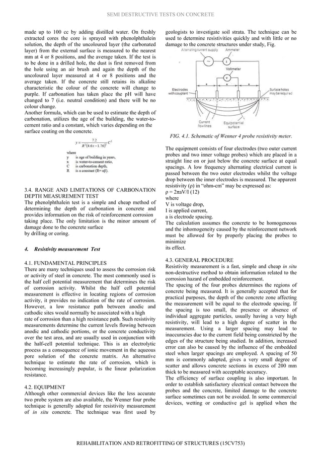 semi destructive tests on concrete _Imran_bk | PDF