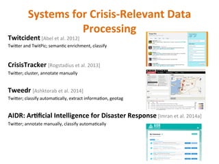 The Role of Social Media and Artificial Intelligence for Disaster ...