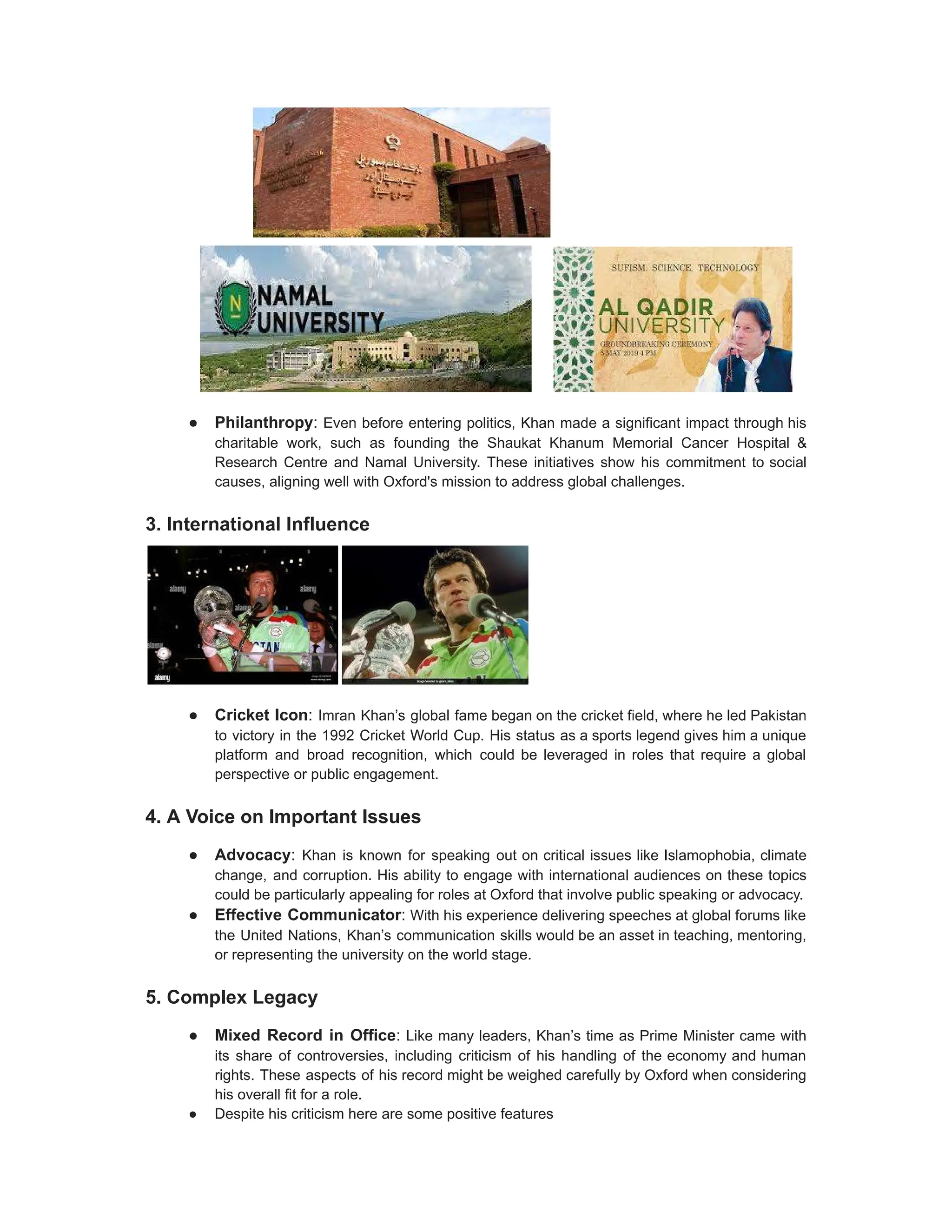 IMRAN KHAN FUTURE CHANCELLOR OXFORD UNIVERSITY PDF
