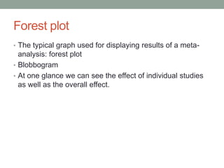 Imran rizvi statistics in meta analysis | PPTX